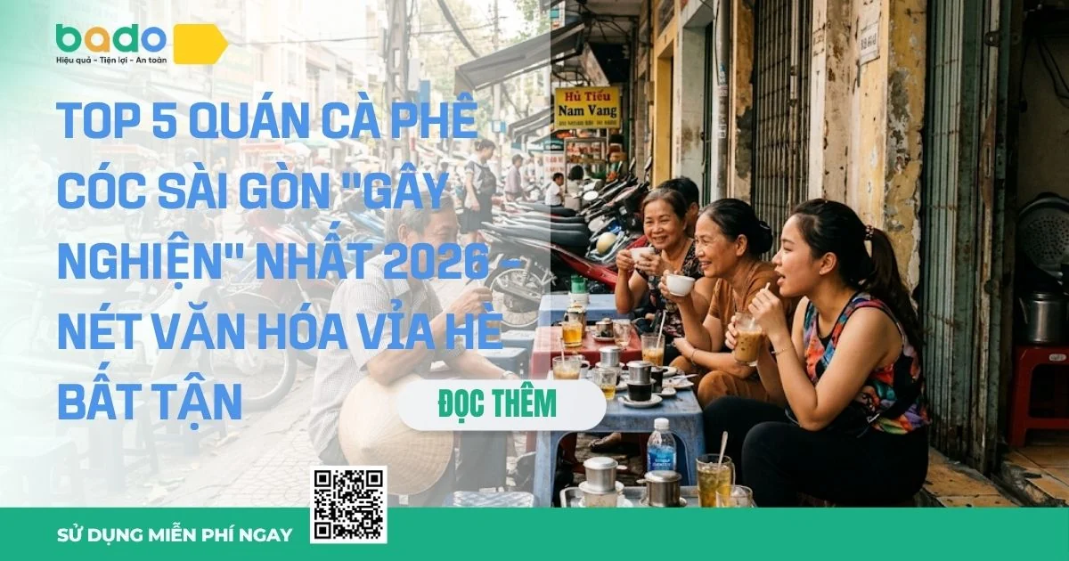 Top 5 Quán Cà Phê Cóc Sài Gòn "Gây Nghiện" Nhất 2026